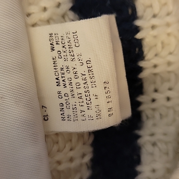 VTG MIXED BLUES 1980s Oversized Varsity Grunge Unisex Pullover Sweater - Picture 6 of 6